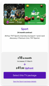 TNT Sports Deals & Offers (Updated...